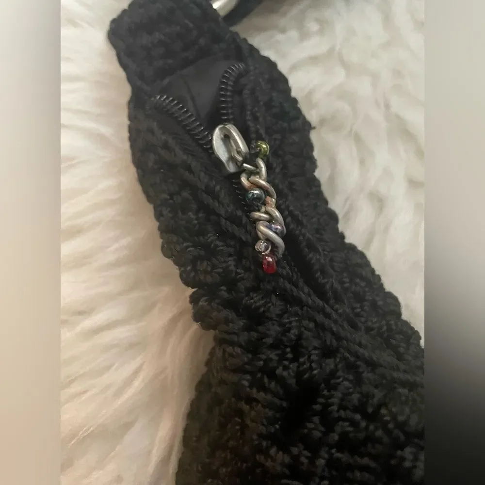 The Sak Crochet Handbag Black